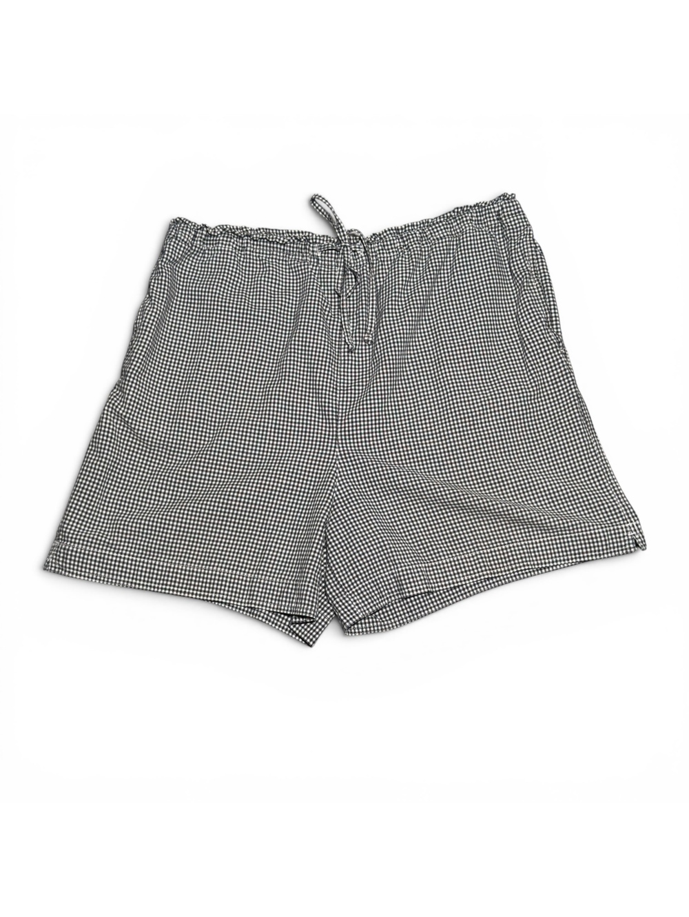 Vintage Classic Elements Black and White Gingham Cotton Shorts XL